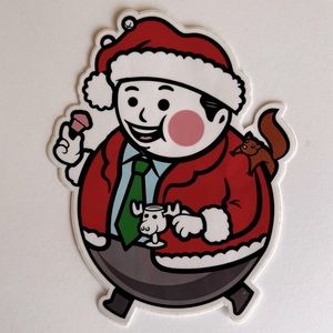 Johnny Cupcakes Rare 2018 Christmas Vacation Big Kid Sparky Large Vinyl Sticker